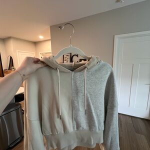 Cropped Two-Tone Women's Hoodie